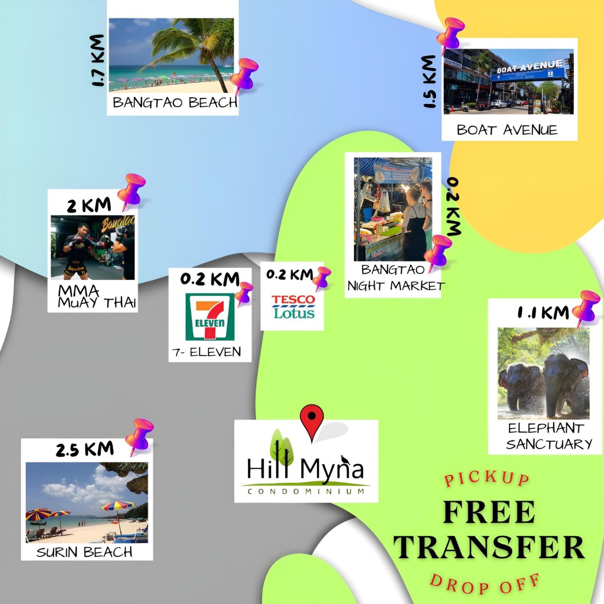 Hill Myna Condotel Bang Tao Beach  Esterno foto